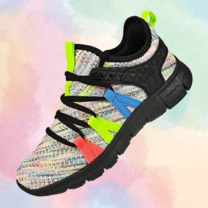 AOE Women's Fashion Walking, Running, Tennis, Athletic, and Workout Gym Colorful Sneakers