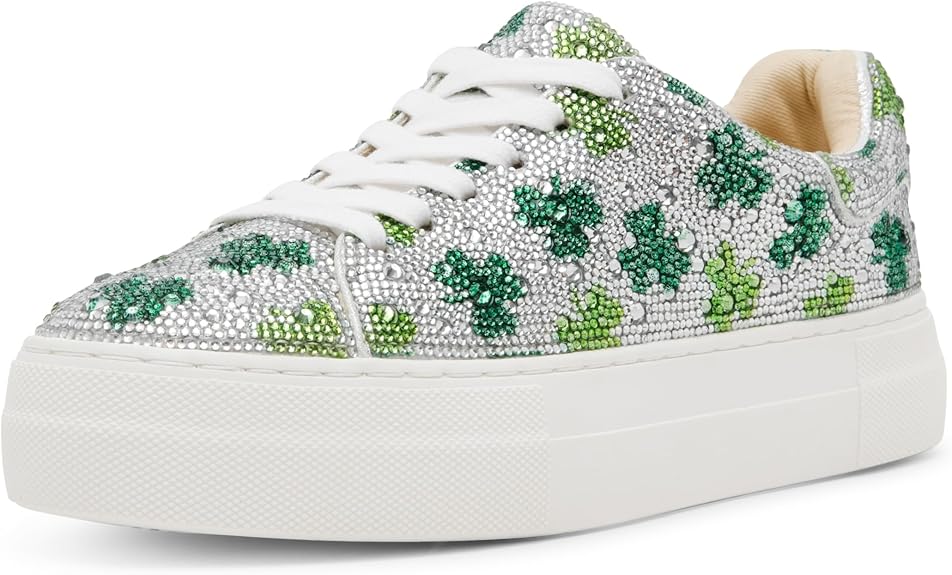 Betsey Johnson Women's Sidny Sneaker in Clover Color