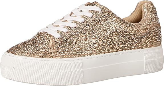 Betsey Johnson Women's Sidny Sneaker in Light Gold Color