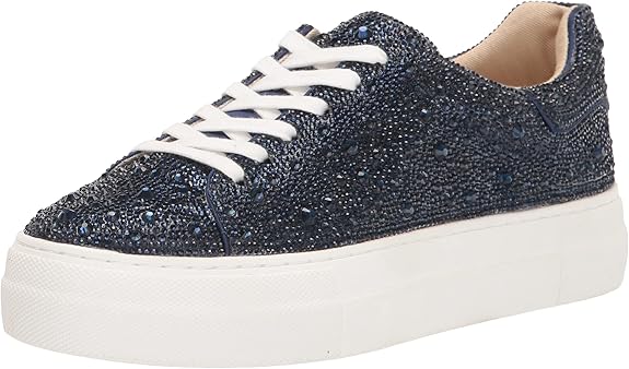 Betsey Johnson Women's Sidny Sneaker in Navy Color