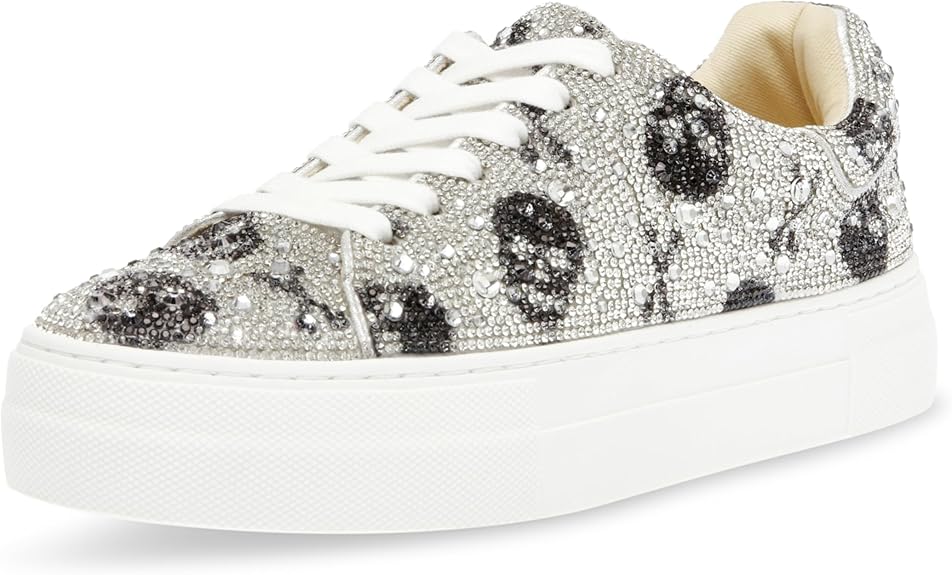 Betsey Johnson Women's Sidny Sneaker in Skulls Color