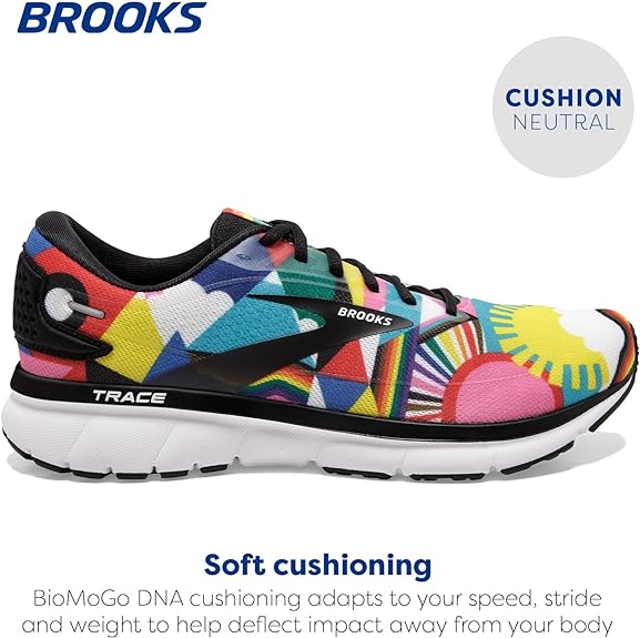 Brooks Men’s Trace 2 Neutral Running Shoe Black-Multi