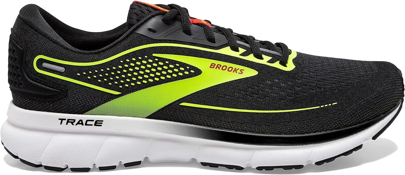 Brooks Men’s Trace 2 Neutral Running Shoe Black-Primer Grey-Nightlife