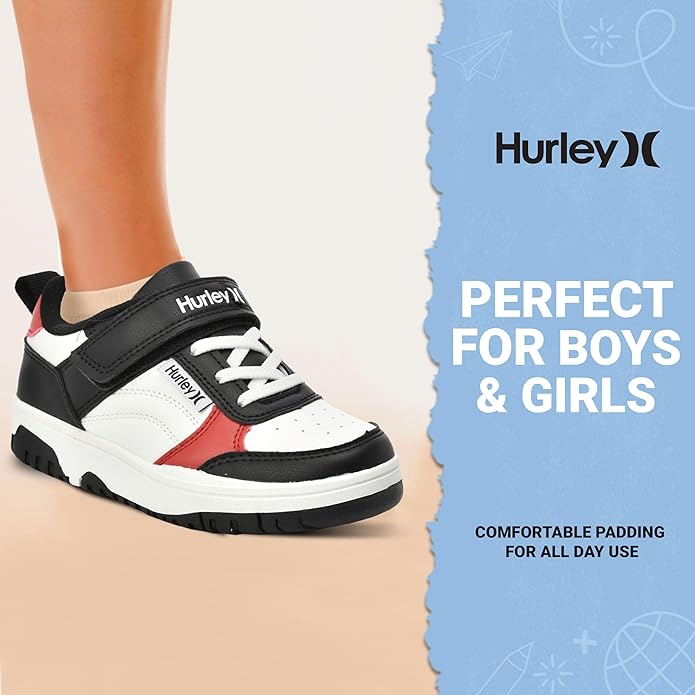 Hurley Kids Colorful Sneakers for Boys and Girls