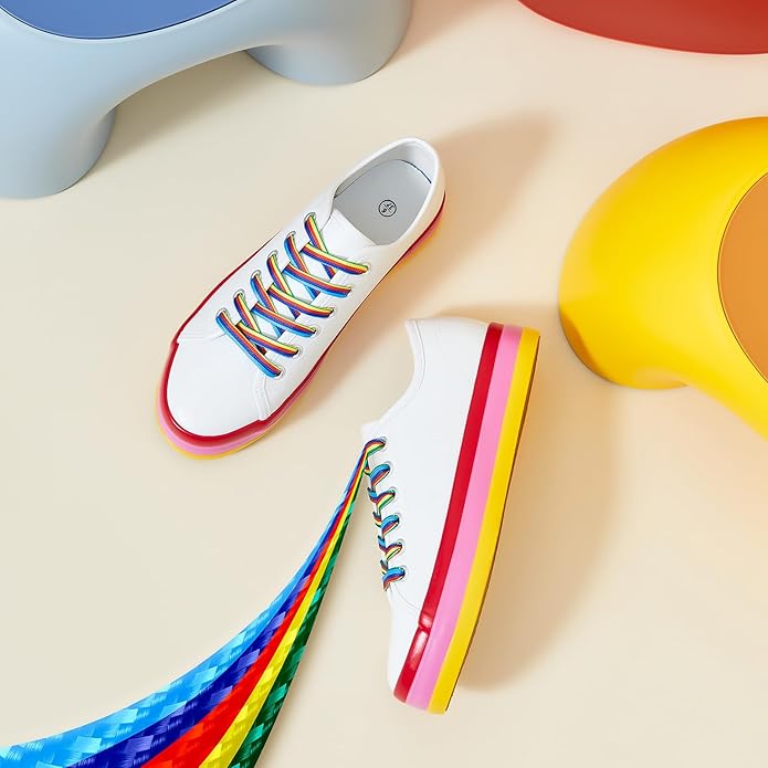 XRH Rainbow Platform Colorful Sneakers