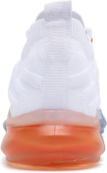 MEMON Women's Sports Shoes Rainbow Jelly Soles Sneaker Backside View