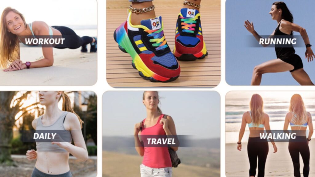 Women's Comfortable Stylish Rainbow Sneakers Benefits