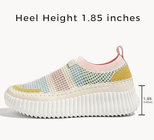 LUCKY STEP Platform Sneakers for Women-Left View