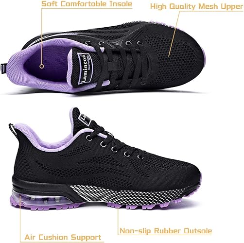 Lamincoa Womens Air Running Shoes-Insole & Right View