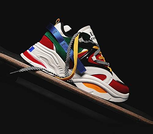 Men's Retro Color Blocked Fashion Sneakers-right side view