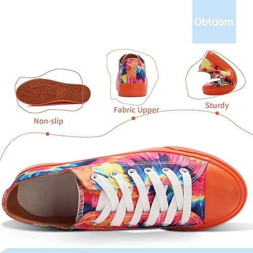 Obtaom Women’s Canvas Shoes-Insole & Sole View