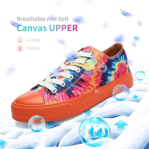 Obtaom Women’s Canvas Shoes-Upper View