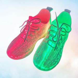 Hot Dingding Fiber Optic LED Shoes