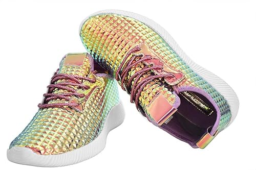 ROXY-ROSE Women's Metallic Hologram Sneaker-Insole View