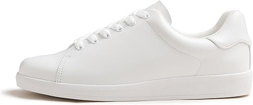 Women's Featured PU Leather Colorful Sneaker-Left Side View