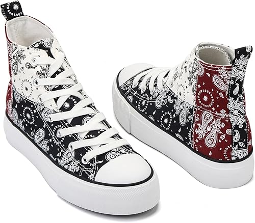 ANTLULU Women's Platform Canvas Shoes-Upper Side View