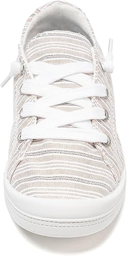 FUNKYMONKEY Women’s Low Top Canvas Sneakers-Front View