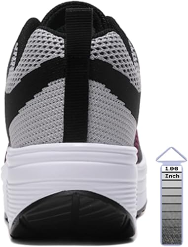 RUIDENG Platform Sneakers for Women-Back View